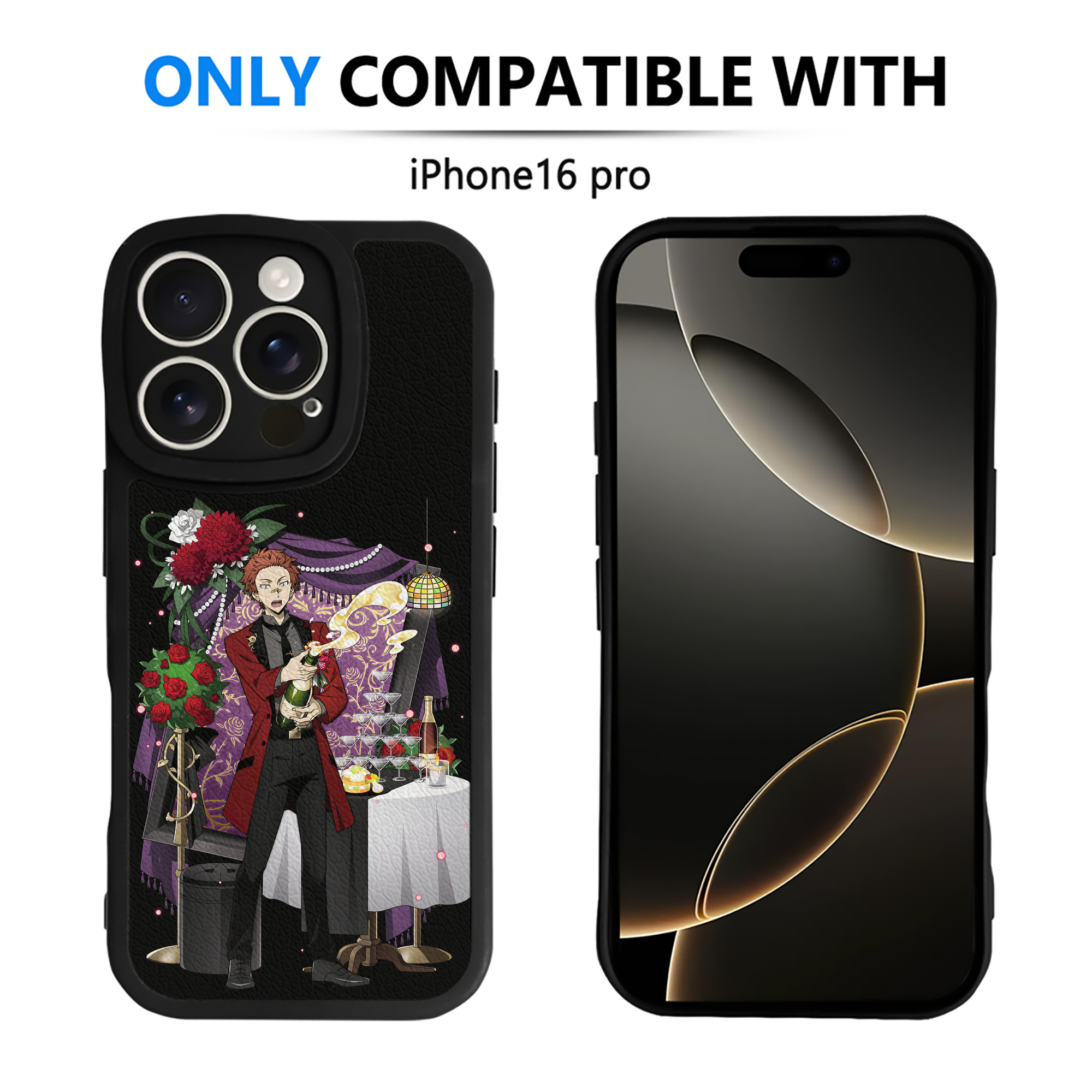 （画像用） 文豪ストレイドッグス Bungo Stray Dogs 【iPhone 16シリーズ対応】シリコンスマホケース（レザー調） 材質：シリコン
